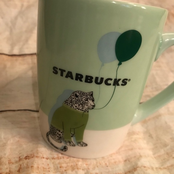 2020 Starbucks Birthday Balloon Leopard Mug - Picture 2 of 11